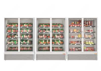 现代冰柜3D模型下载